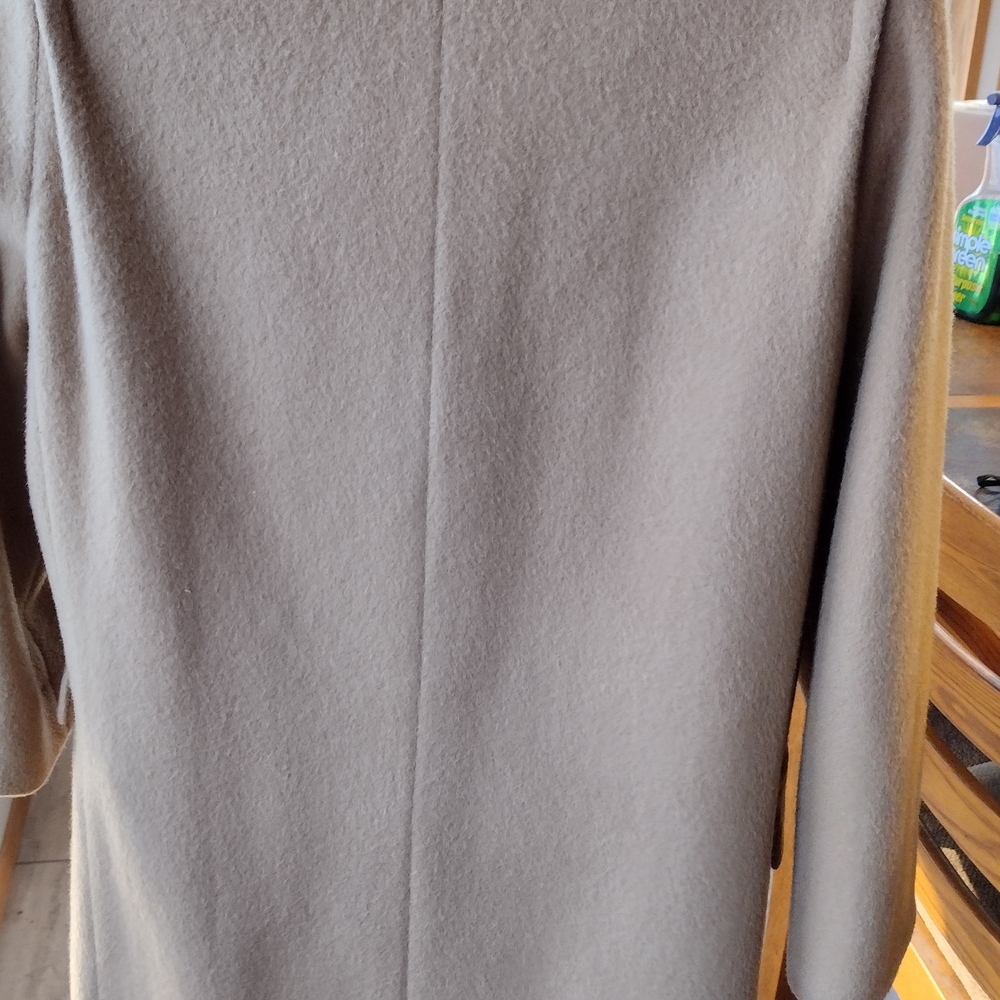 Halston Heritage Camel Double-Breasted Wool Coat - Picture 3 of 8